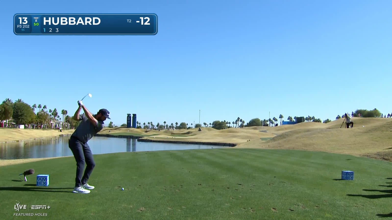 Mark Hubbard dials in tee shot and cards birdie at The American Express