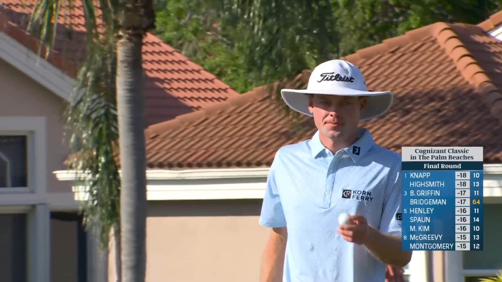 Joe Highsmith drains birdie putt at Cognizant Classic