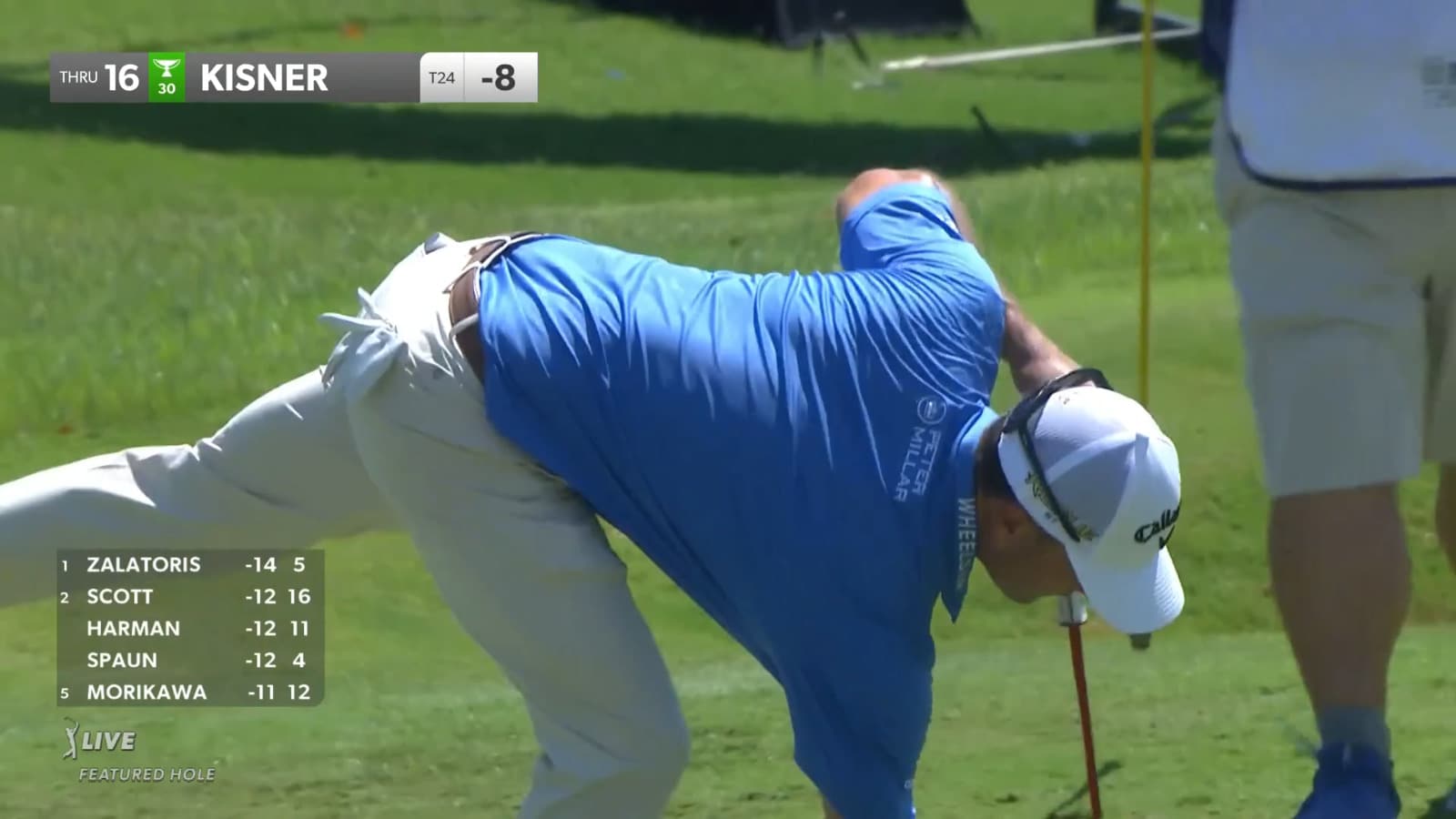 Kevin Kisner makes birdie on No. 16 at FedEx St. Jude Champ