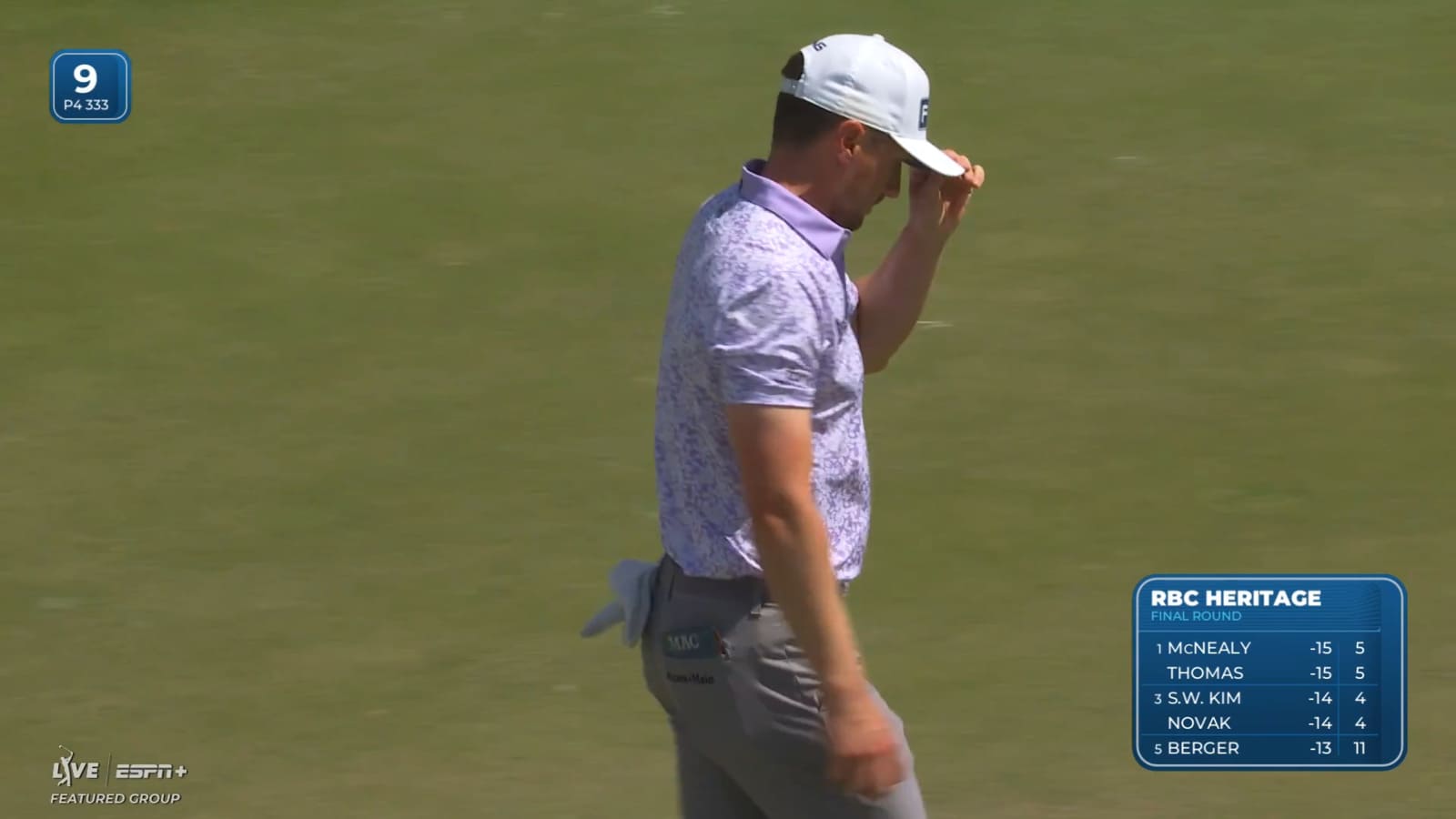 Mackenzie Hughes makes short birdie putt at RBC Heritage