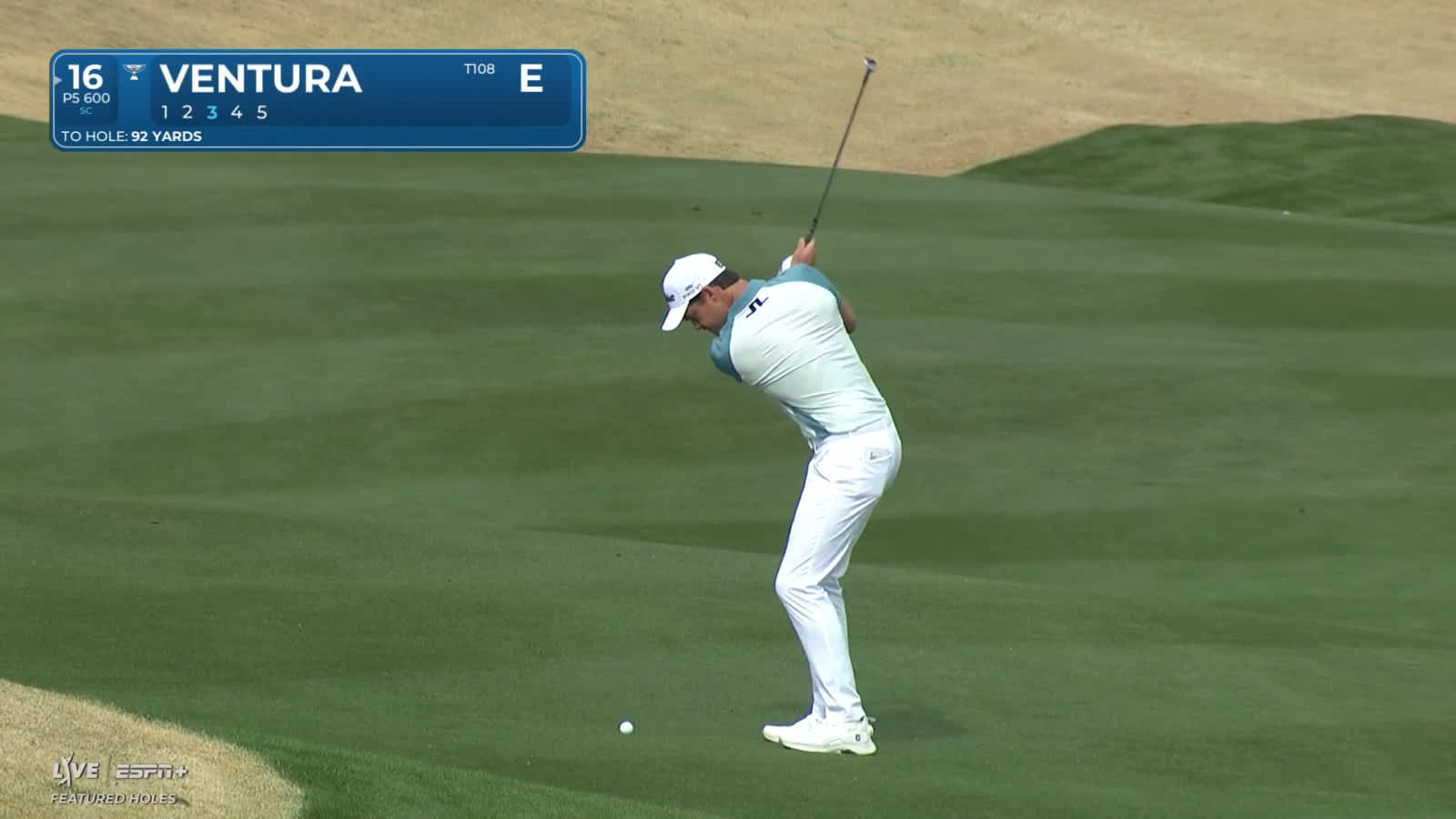 Kristoffer Ventura wedges it tight to convert birdie at The American Express