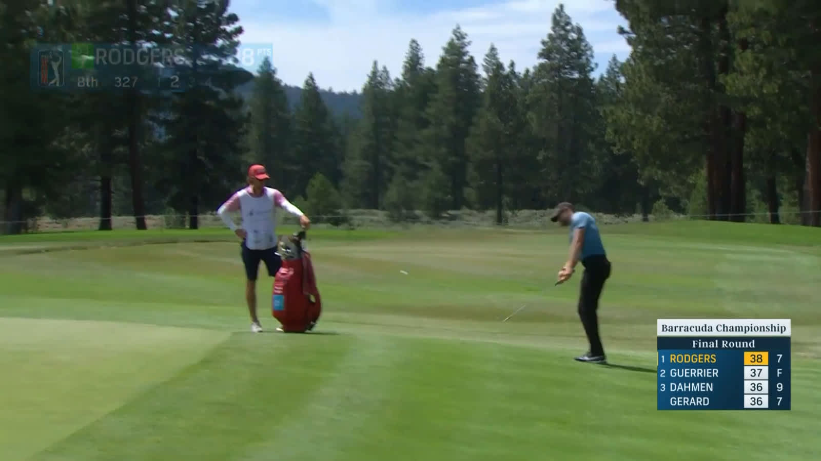 Patrick Rodgers nearly holes chip shot at Barracuda