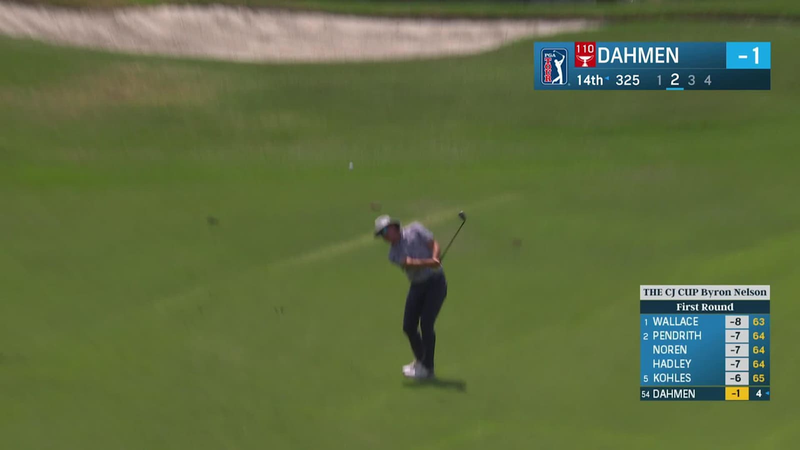 Joel Dahmen nearly jars eagle from 55 yards at CJ CUP Byron Nelson