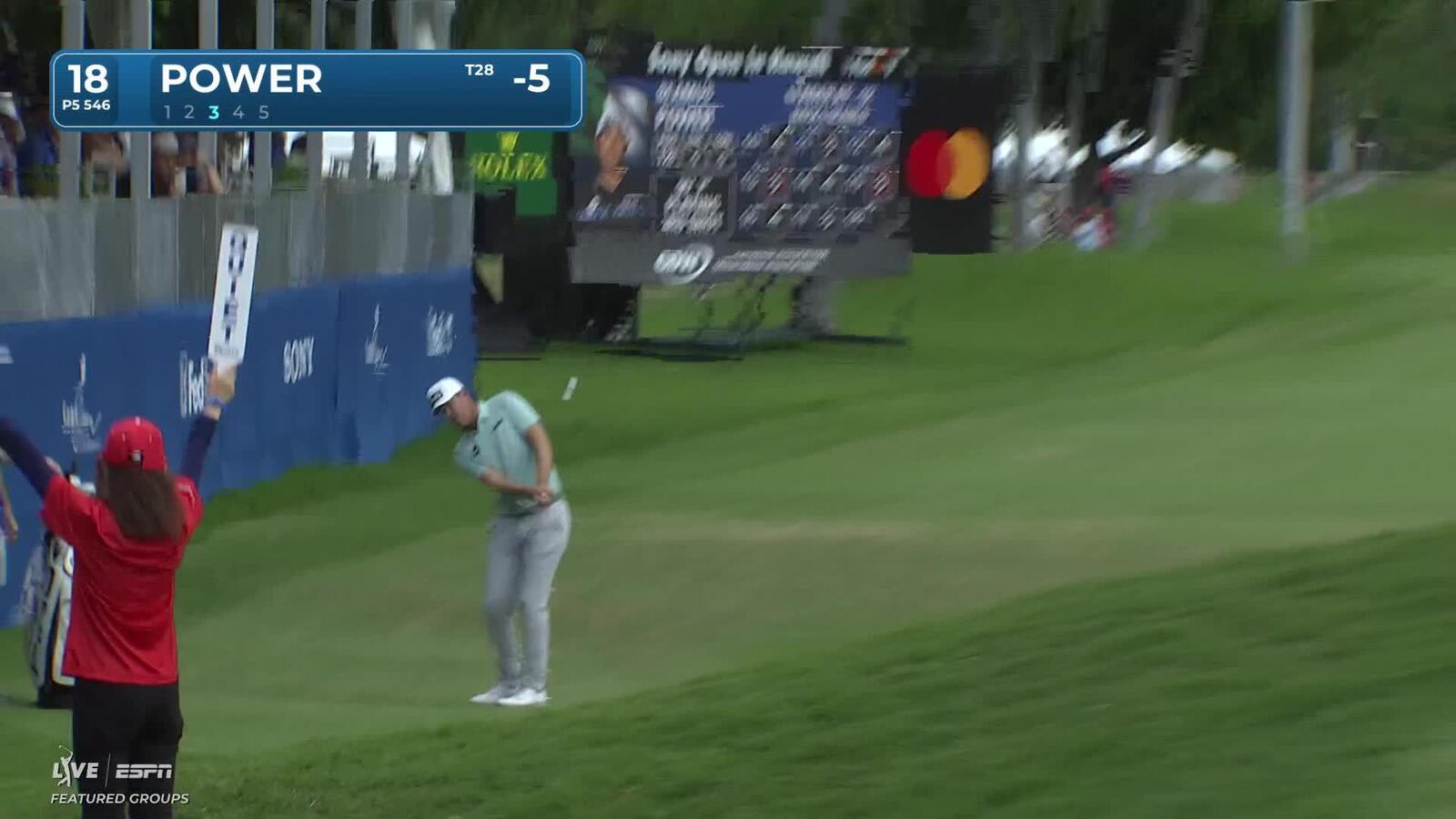 Seamus Power sinks 7-foot birdie putt on No. 18 at Sony Open
