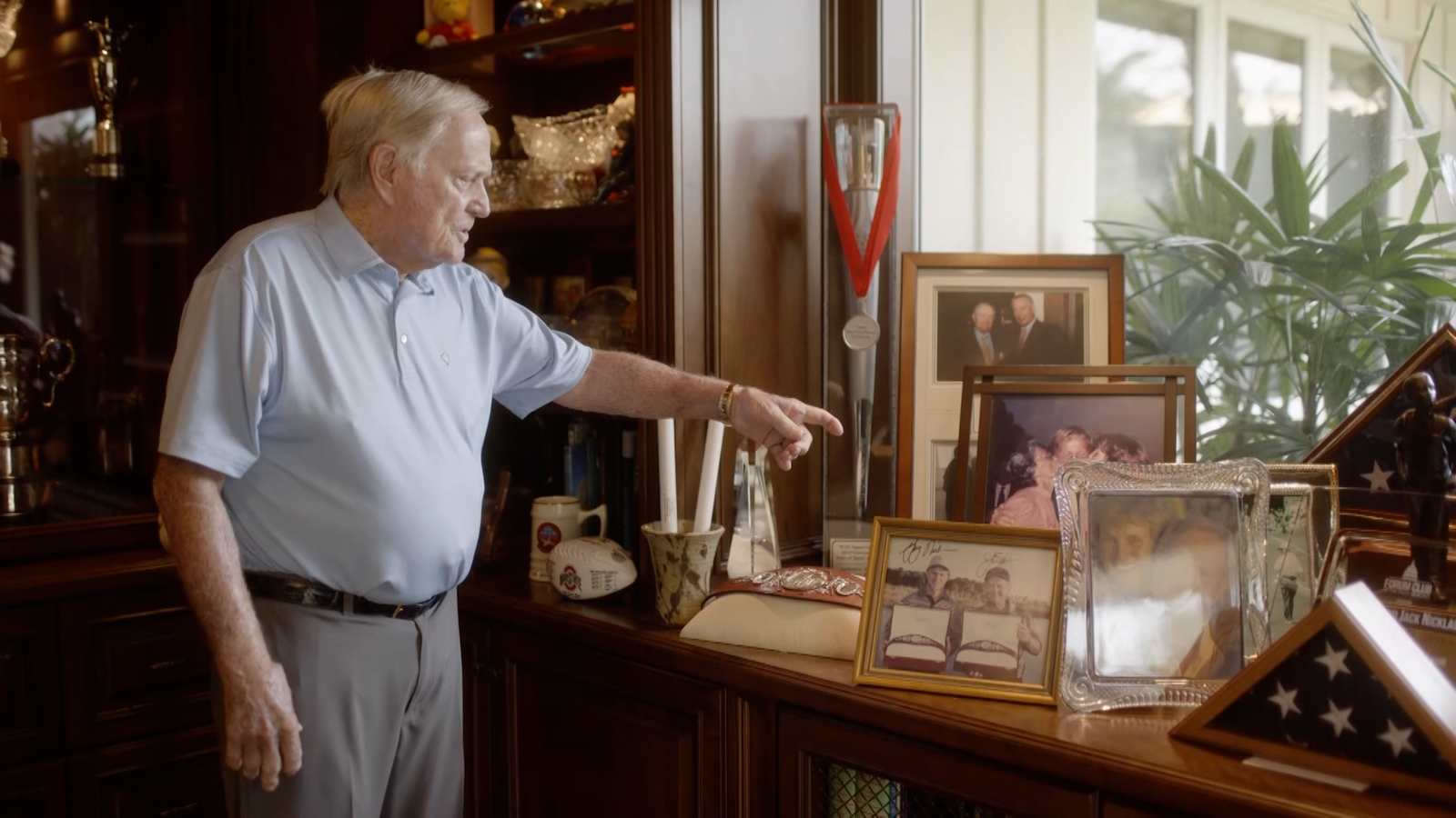 Inside look at Jack Nicklaus’ home office with trophies, memorabilia
