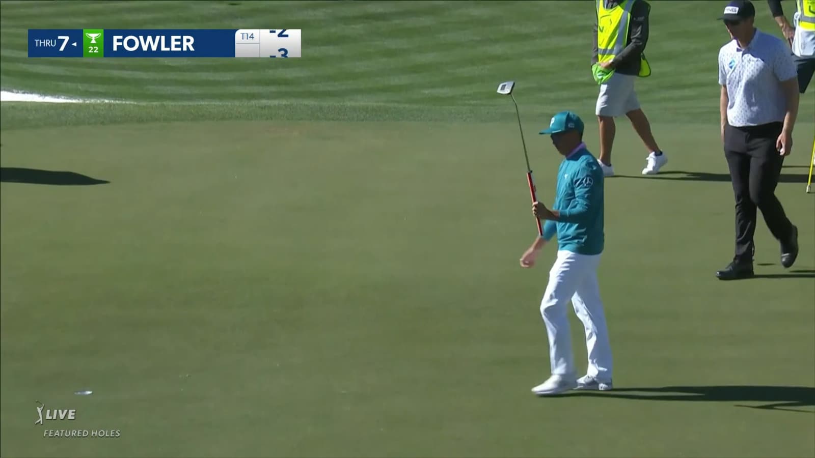 Rickie Fowler gets 12-footer to drop in for birdie on No. 16 at WM Phoenix Open