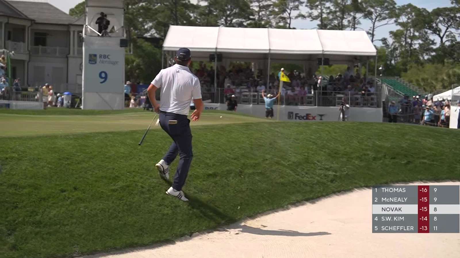 Andrew Novak's bunker play leads to birdie at RBC Heritage