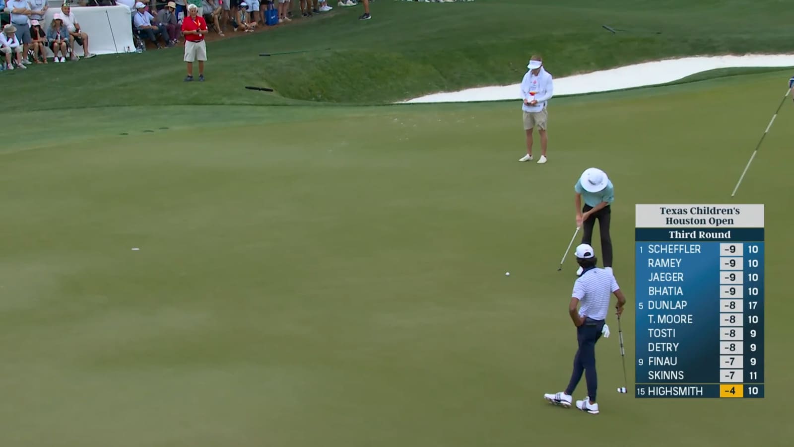 Joe Highsmith drains 20-footer for birdie at Houston Open