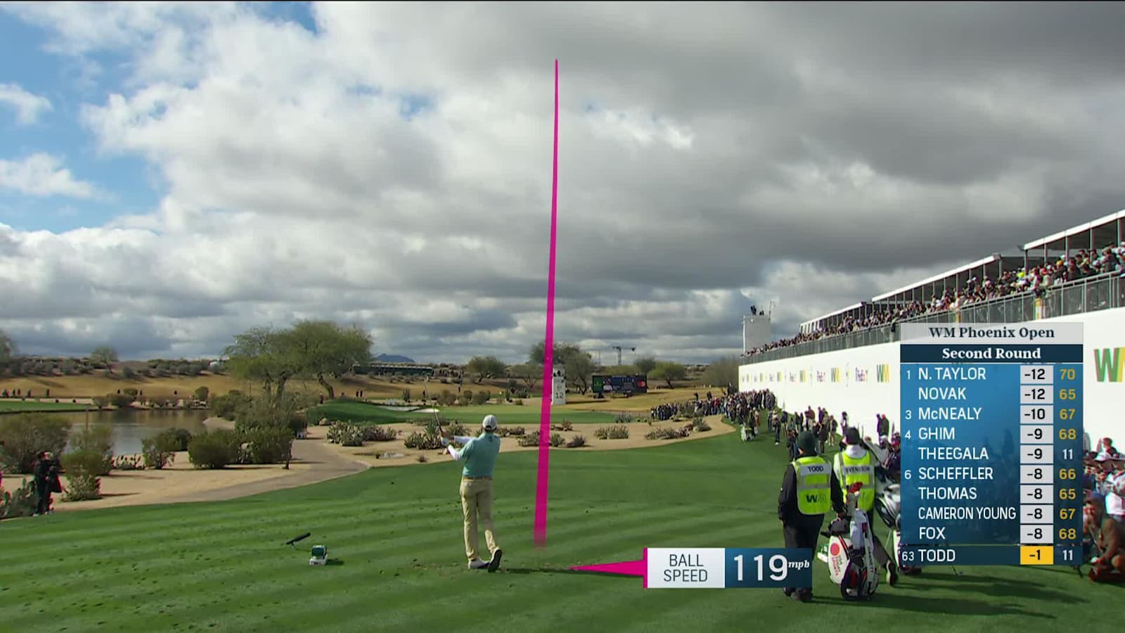 Brendon Todd hits good tee shot and birdies at WM Phoenix Open