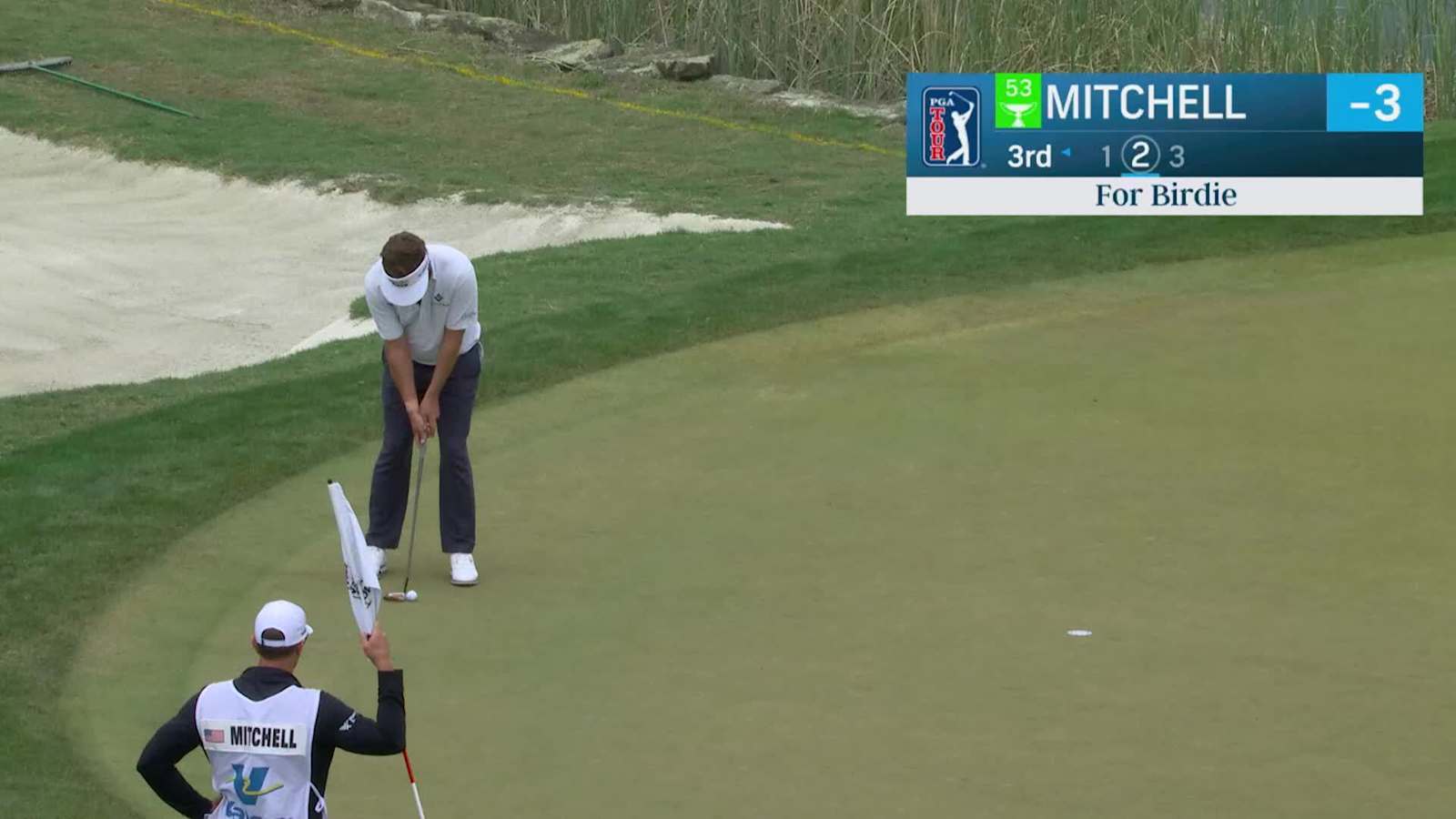 Keith Mitchell makes birdie on No. 3 at Valero