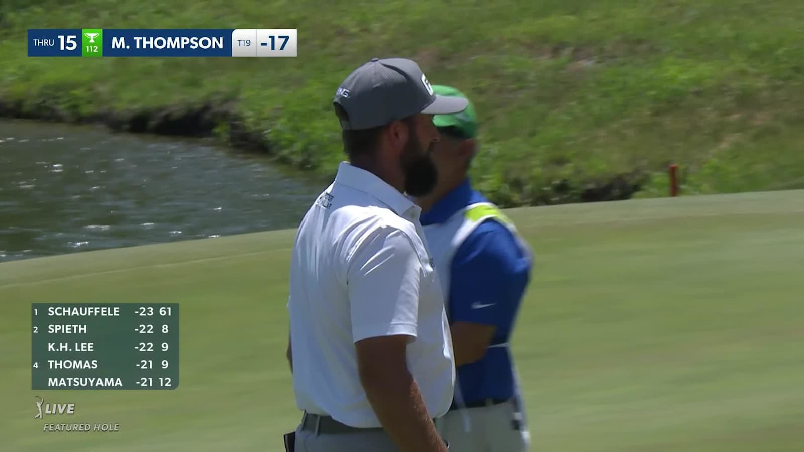 Michael Thompson makes birdie on No. 15 at AT&T Byron Nelson