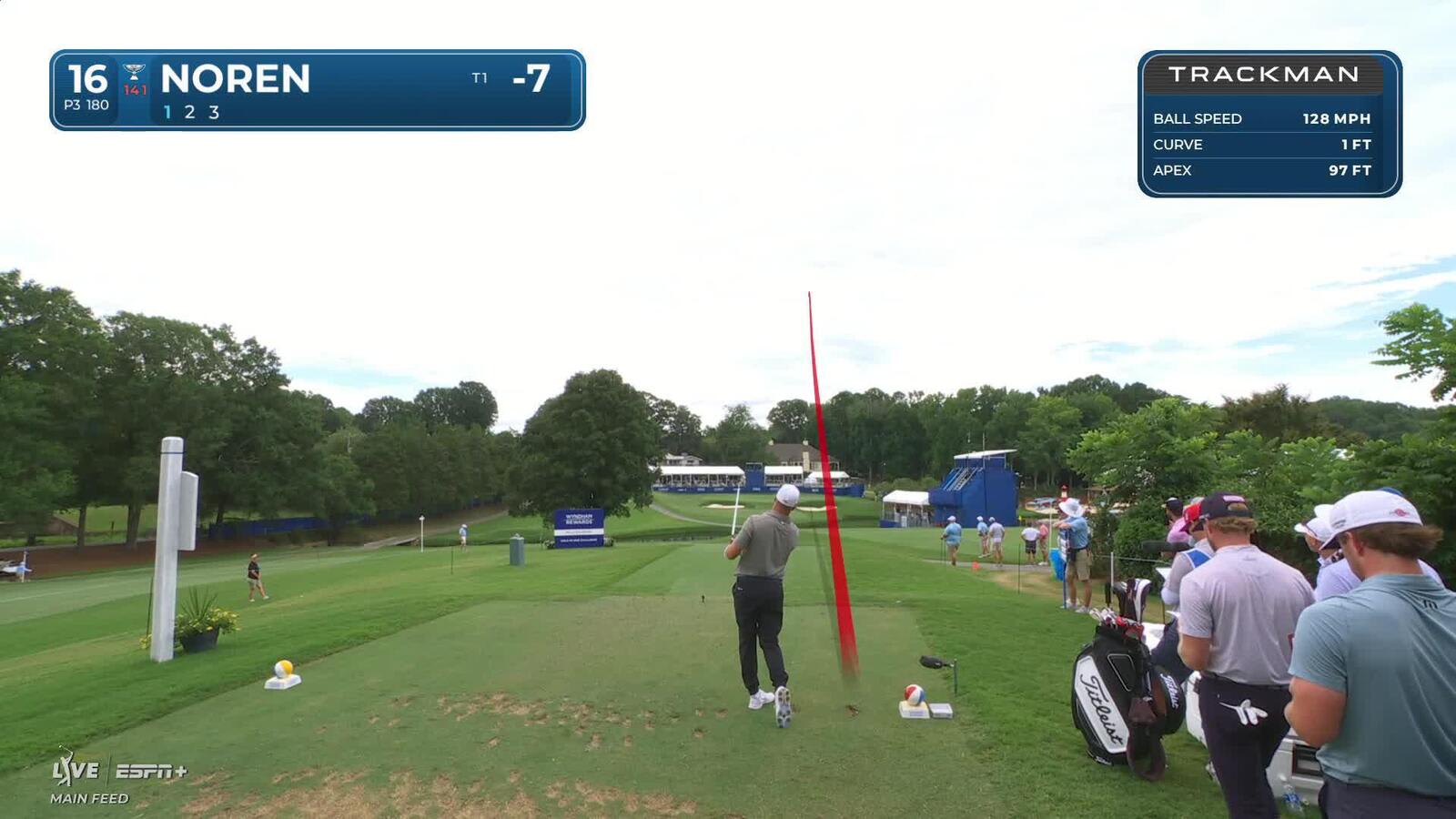 Alex Noren makes birdie on No. 16 at Wyndham