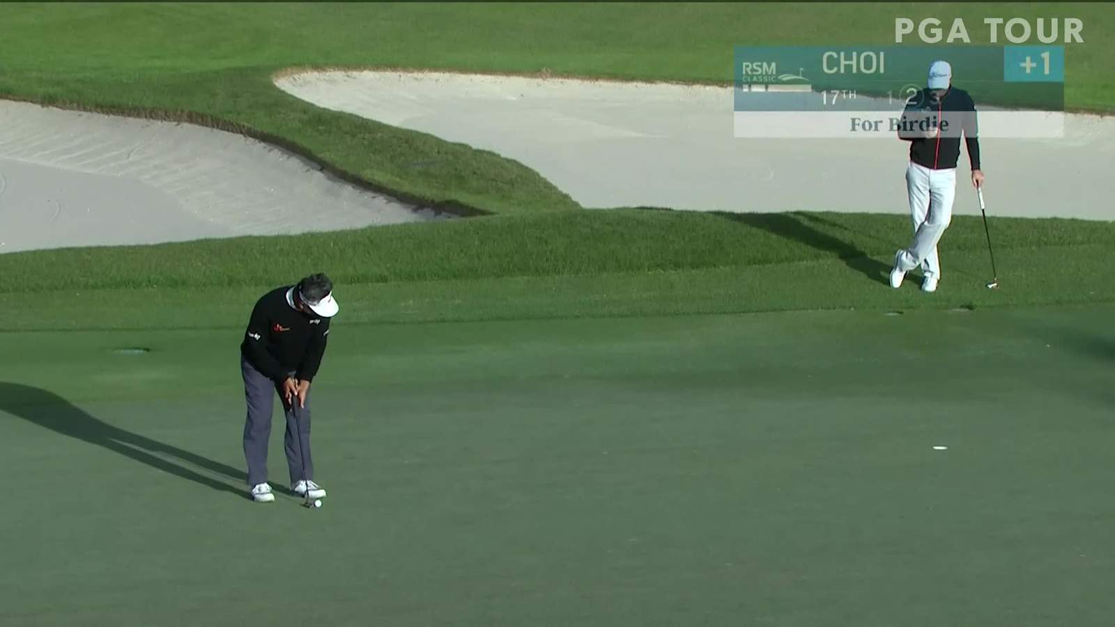 K.J. Choi rolls in birdie putt at The RSM Classic