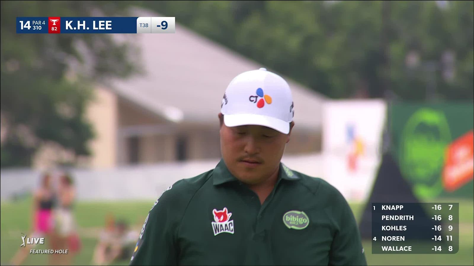 K.H. Lee gets up-and-down for birdie at THE CJ CUP