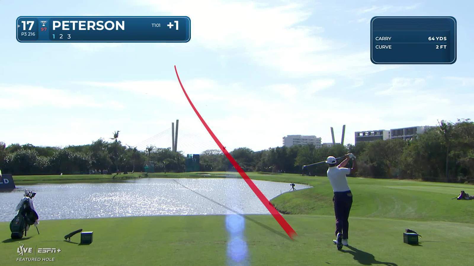 Paul Peterson slings draw to set up birdie at Mexico Open