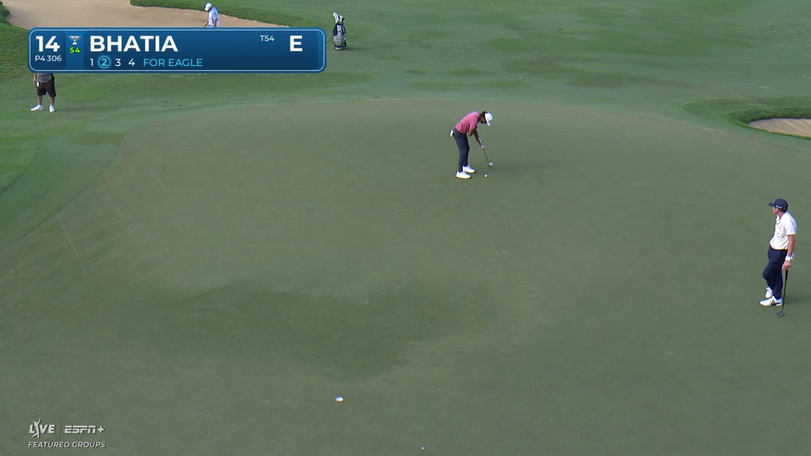 Akshay Bhatia taps in birdie after nice lag putt at The Sentry