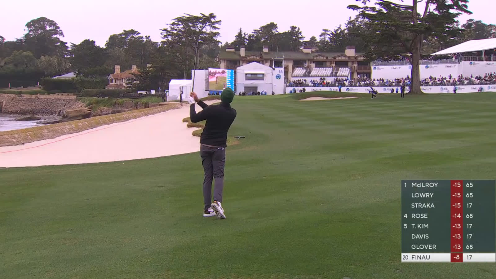 Tony Finau's impressive approach leads to birdie at AT&T Pebble Beach