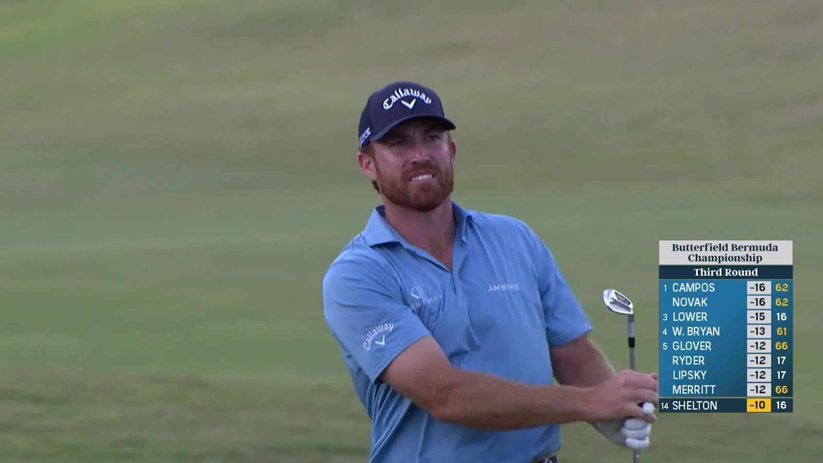 Robby Shelton converts birdie at Butterfield Bermuda