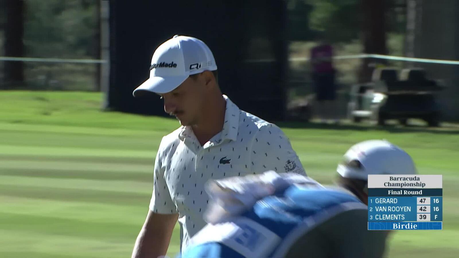 Tom Vaillant makes birdie on No. 17 at Barracuda