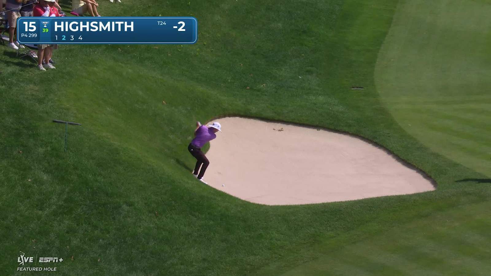 Joe Highsmith makes birdie on No. 15 at Travelers