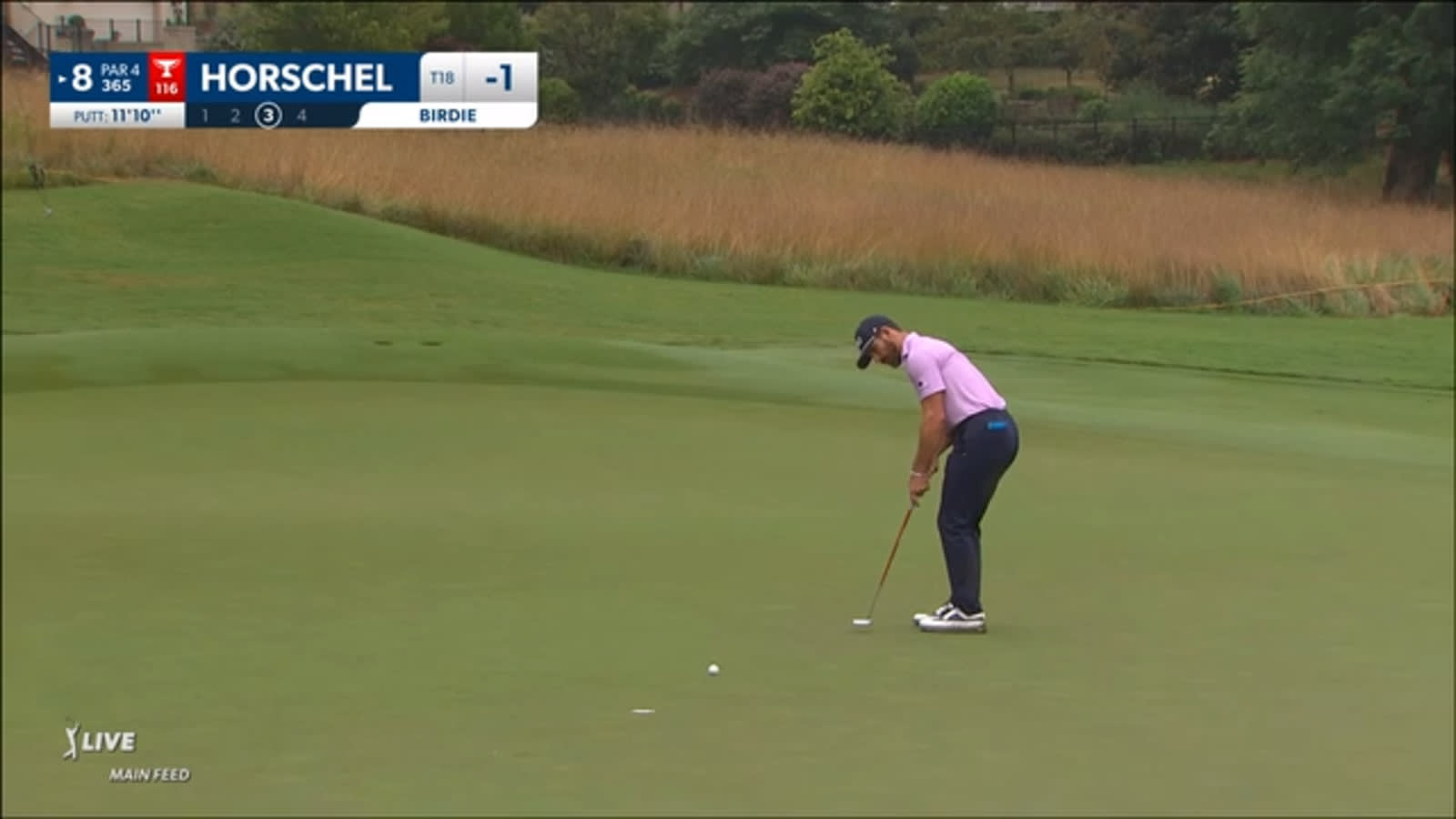 Billy Horschel makes 12-foot birdie at Wyndham