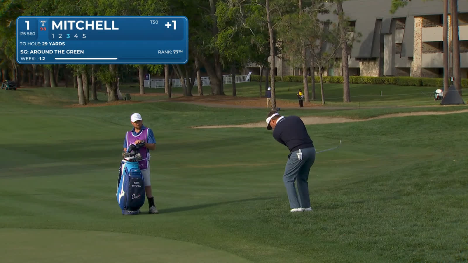 Keith Mitchell gets up-and-down for birdie at Valspar
