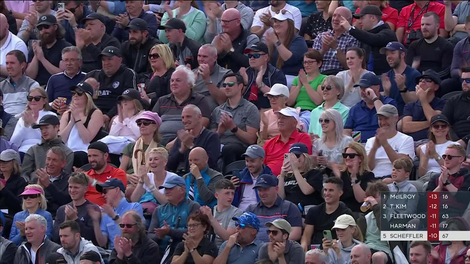 Scottie Scheffler sinks a long birdie on No. 18 at Genesis Scottish Open