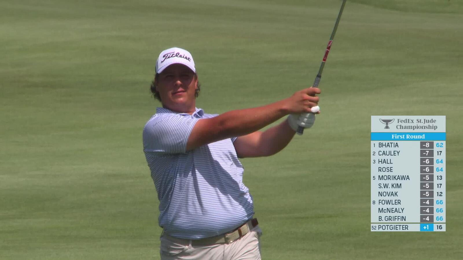 Aldrich Potgieter makes birdie on No. 17 at FedEx St. Jude