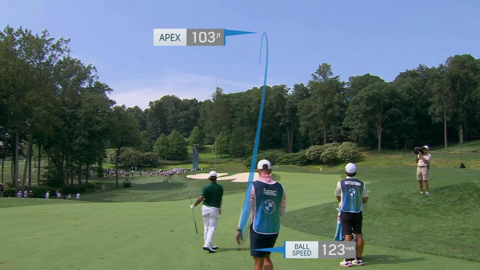 Hideki Matsuyama makes birdie on No. 8 at BMW Championship