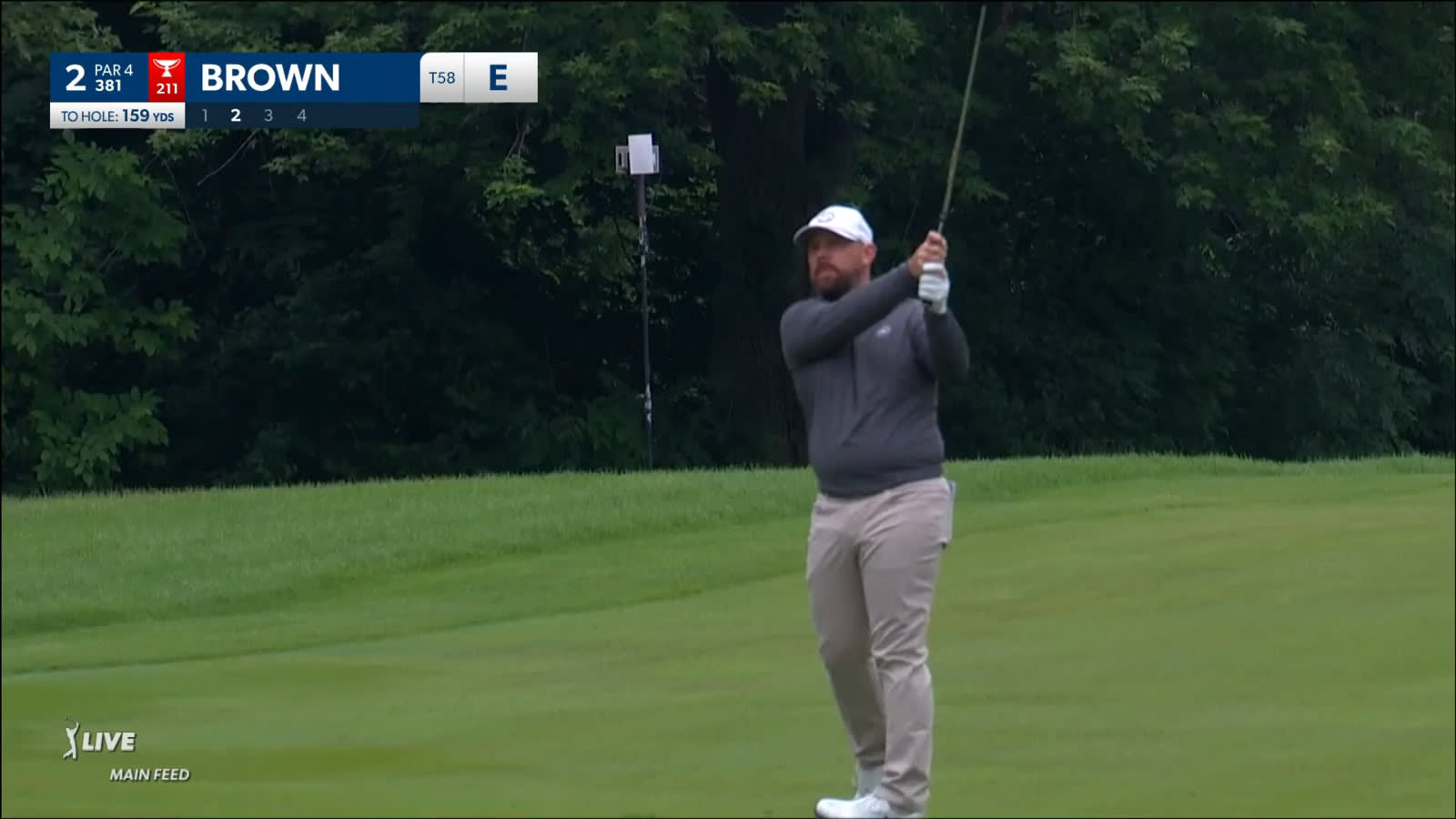 Scott Brown sticks approach to set up birdie at RBC Canadian