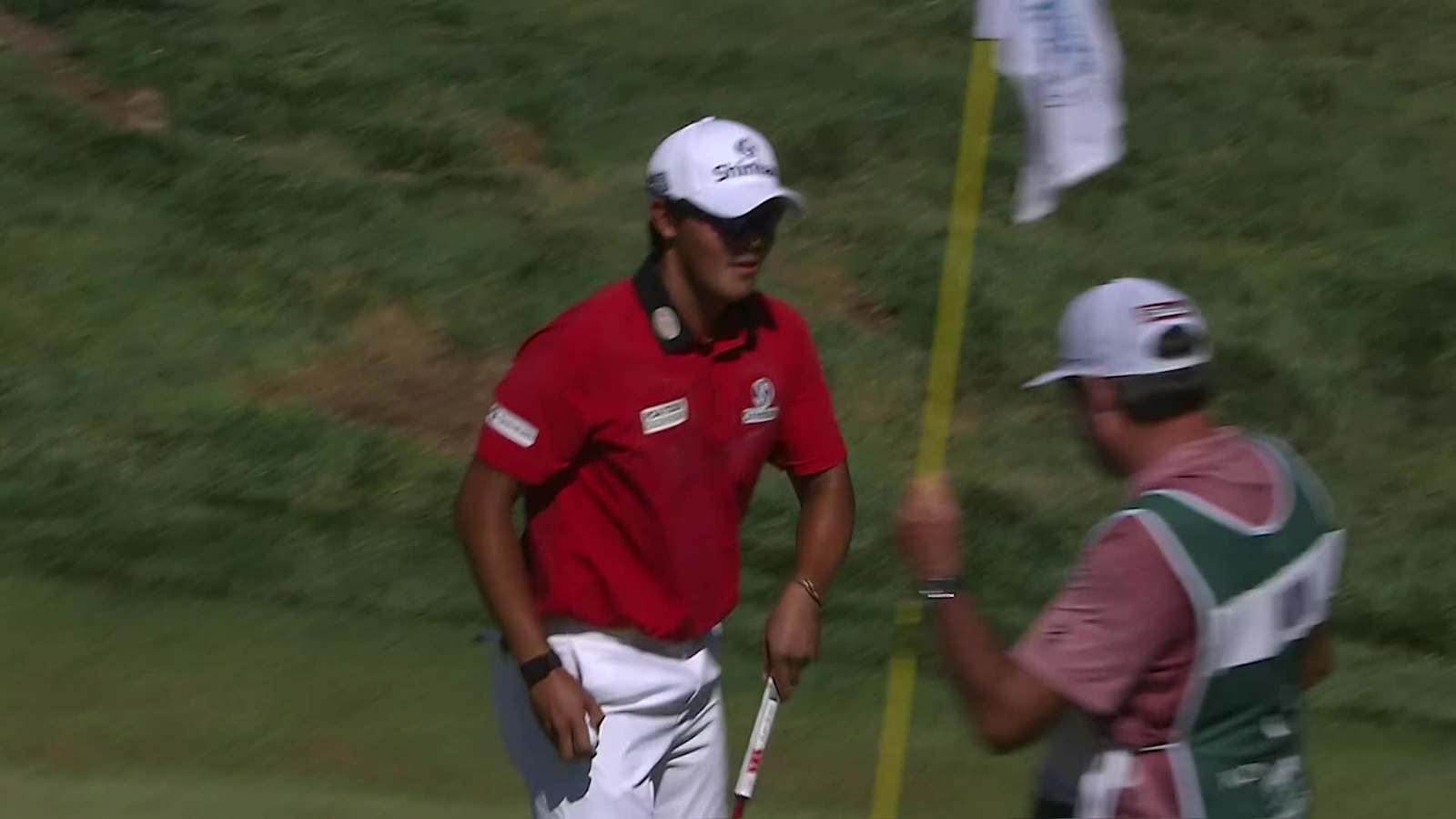 Seonghyeon Kim makes birdie on No. 17 at Albertsons Boise Open