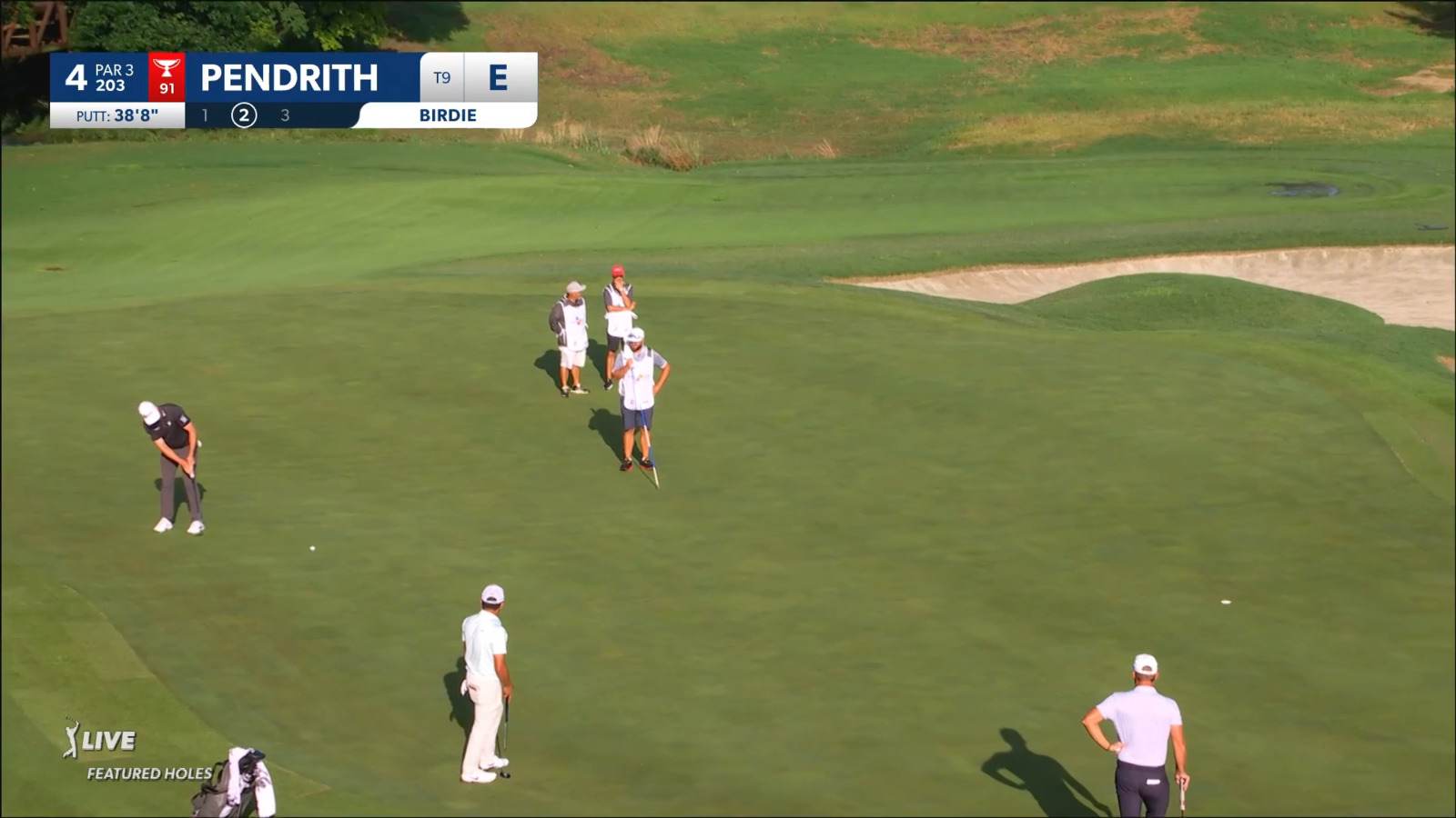 Taylor Pendrith sends in 38-footer for birdie at CJ CUP Byron Nelson