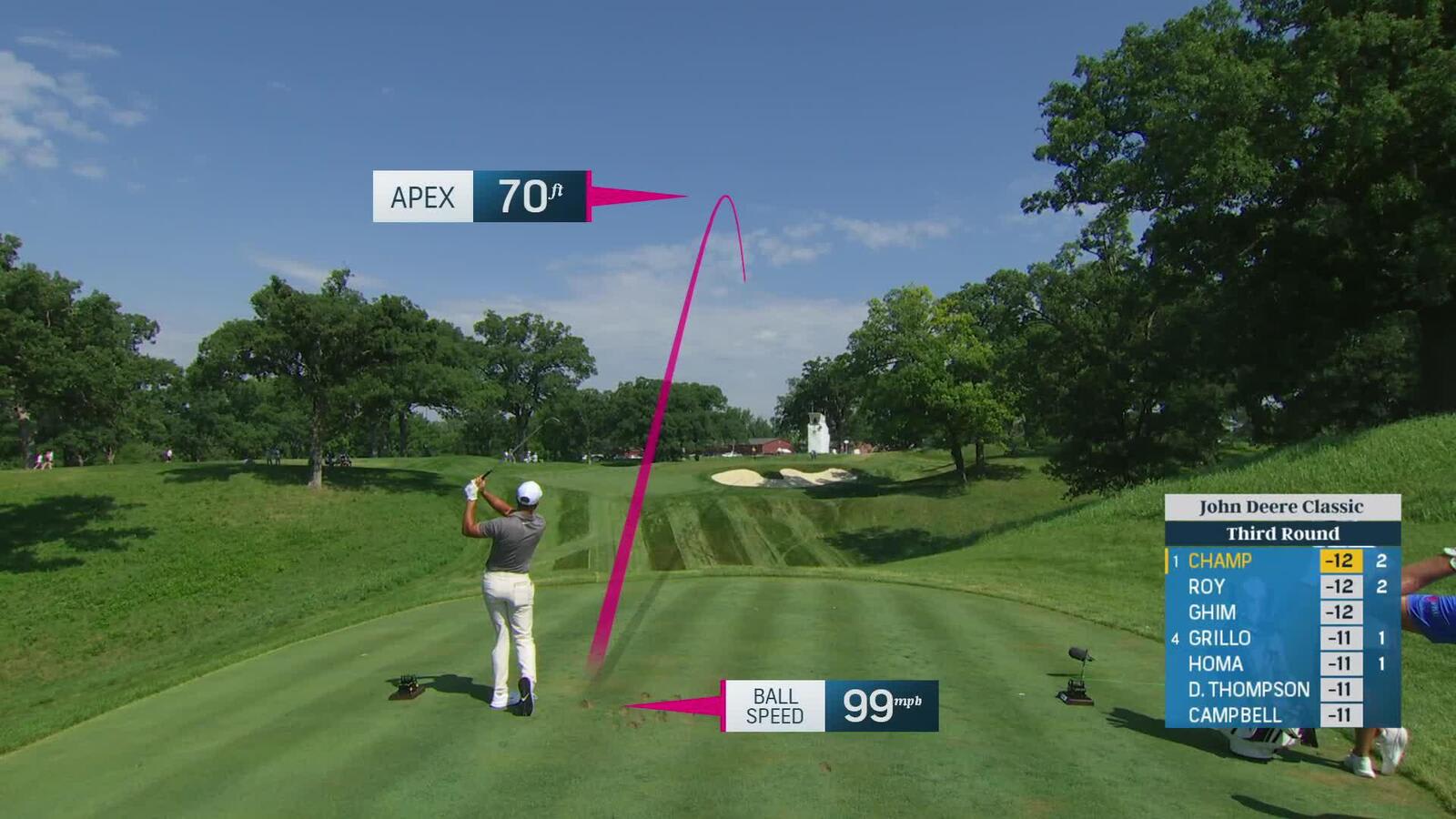 Cameron Champ makes birdie on No. 3 at John Deere