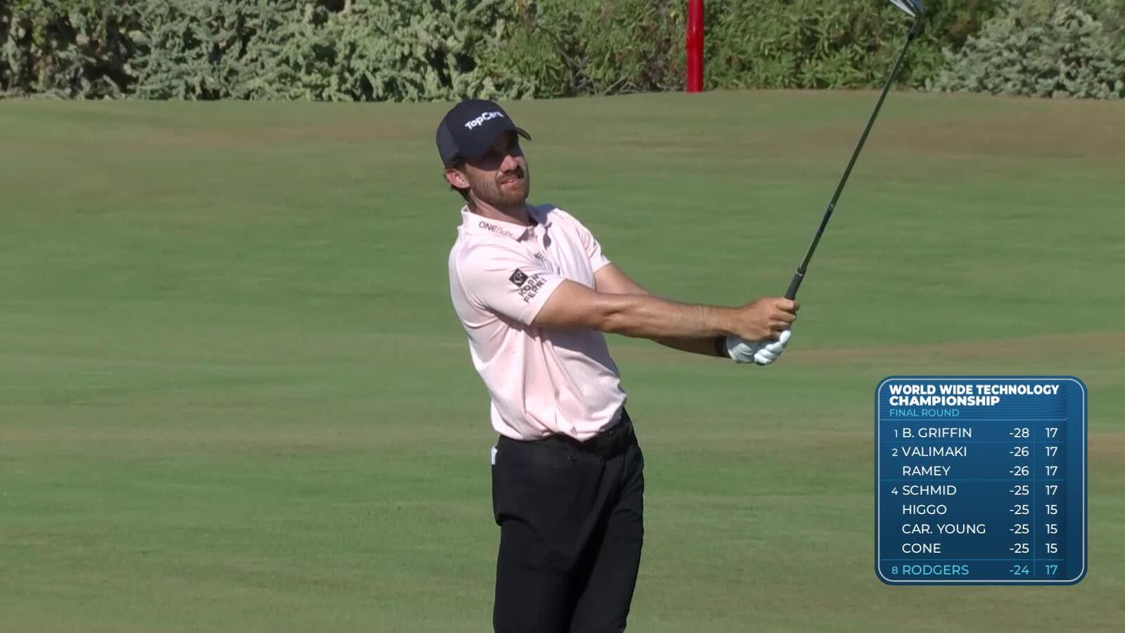Patrick Rodgers makes birdie on No. 18 at World Wide Technology