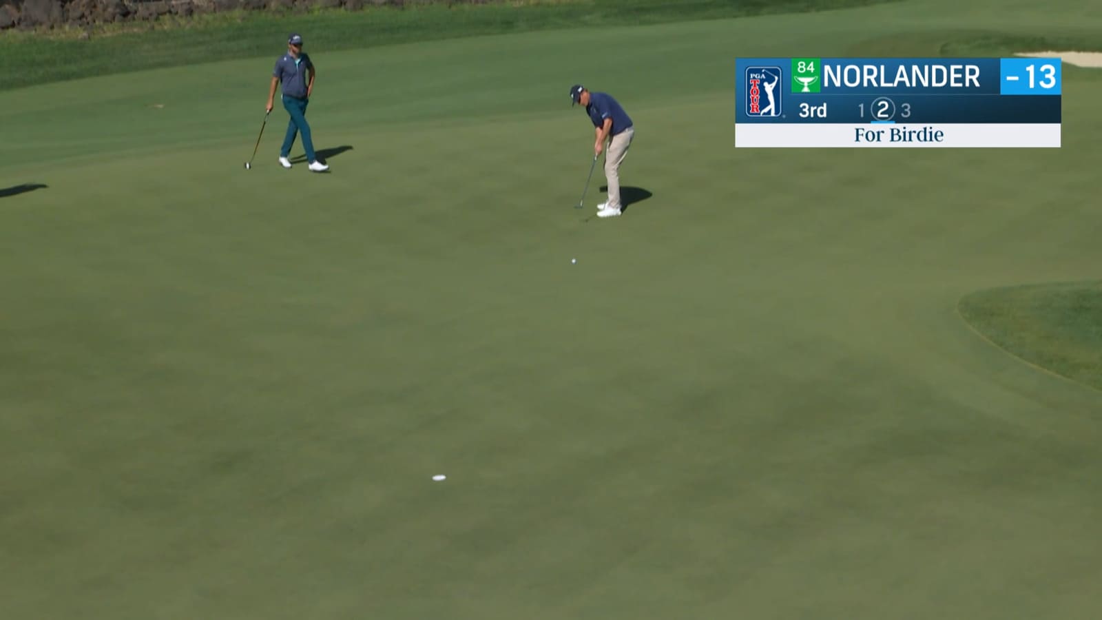 Henrik Norlander curls in 38-foot birdie putt at Black Desert