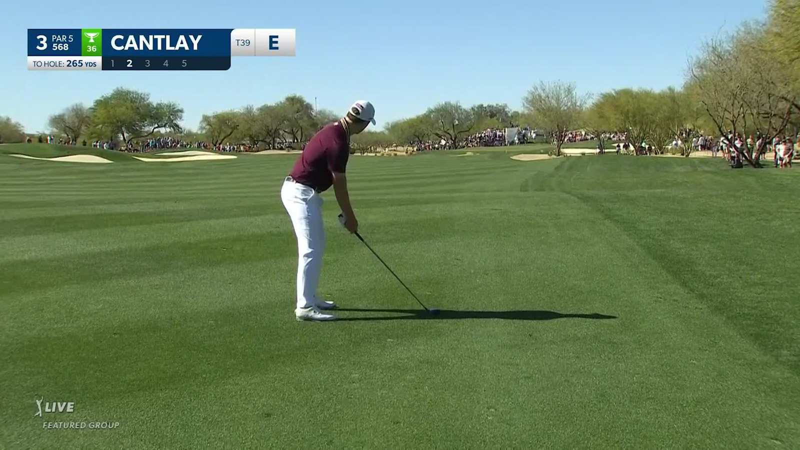 Patrick Cantlay makes birdie on No. 3 at WM Phoenix Open
