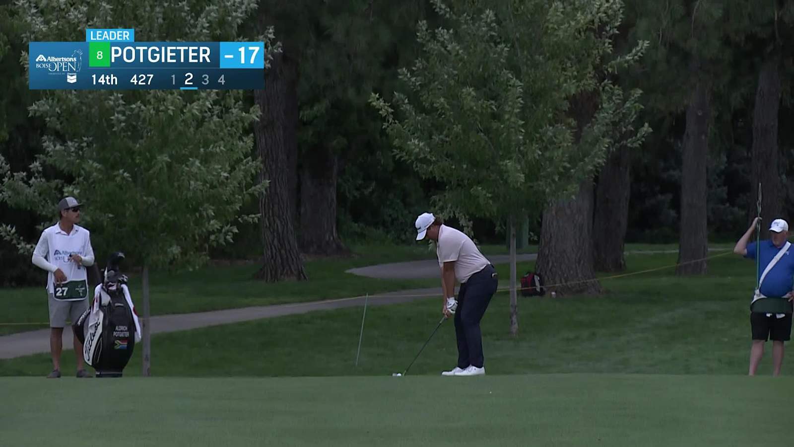 Aldrich Potgieter makes birdie on No. 14 at Albertsons Boise Open