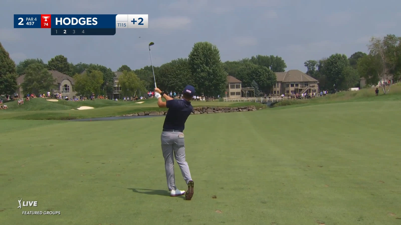 Lee Hodges pours in 27-footer for birdie at 3M Open