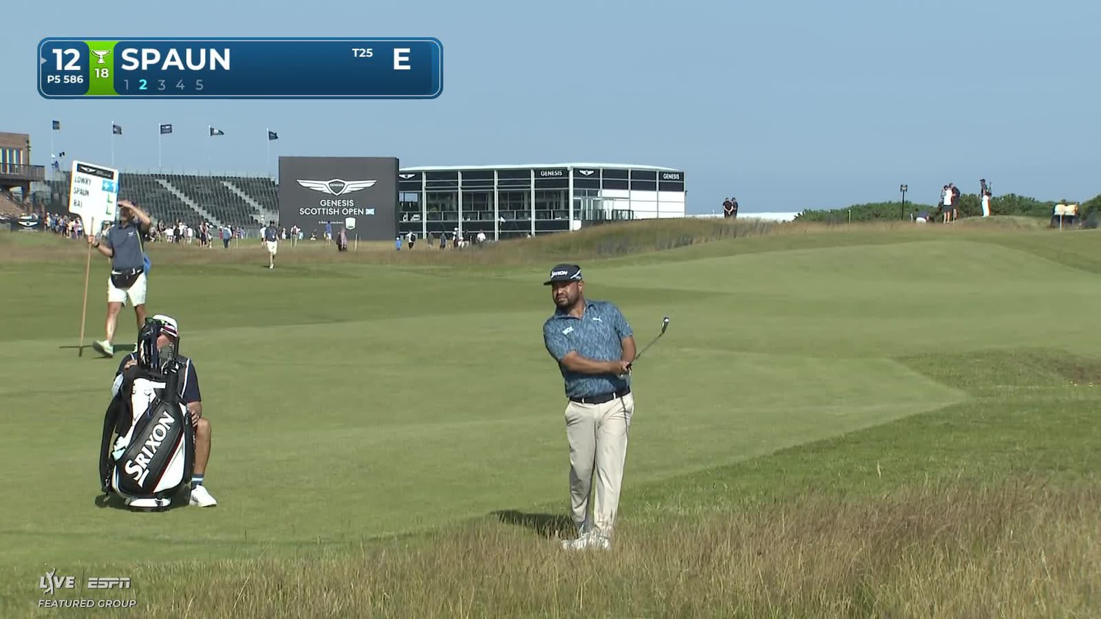 J.J. Spaun reaches par-5 No. 12 in two, makes birdie at Genesis Scottish Open