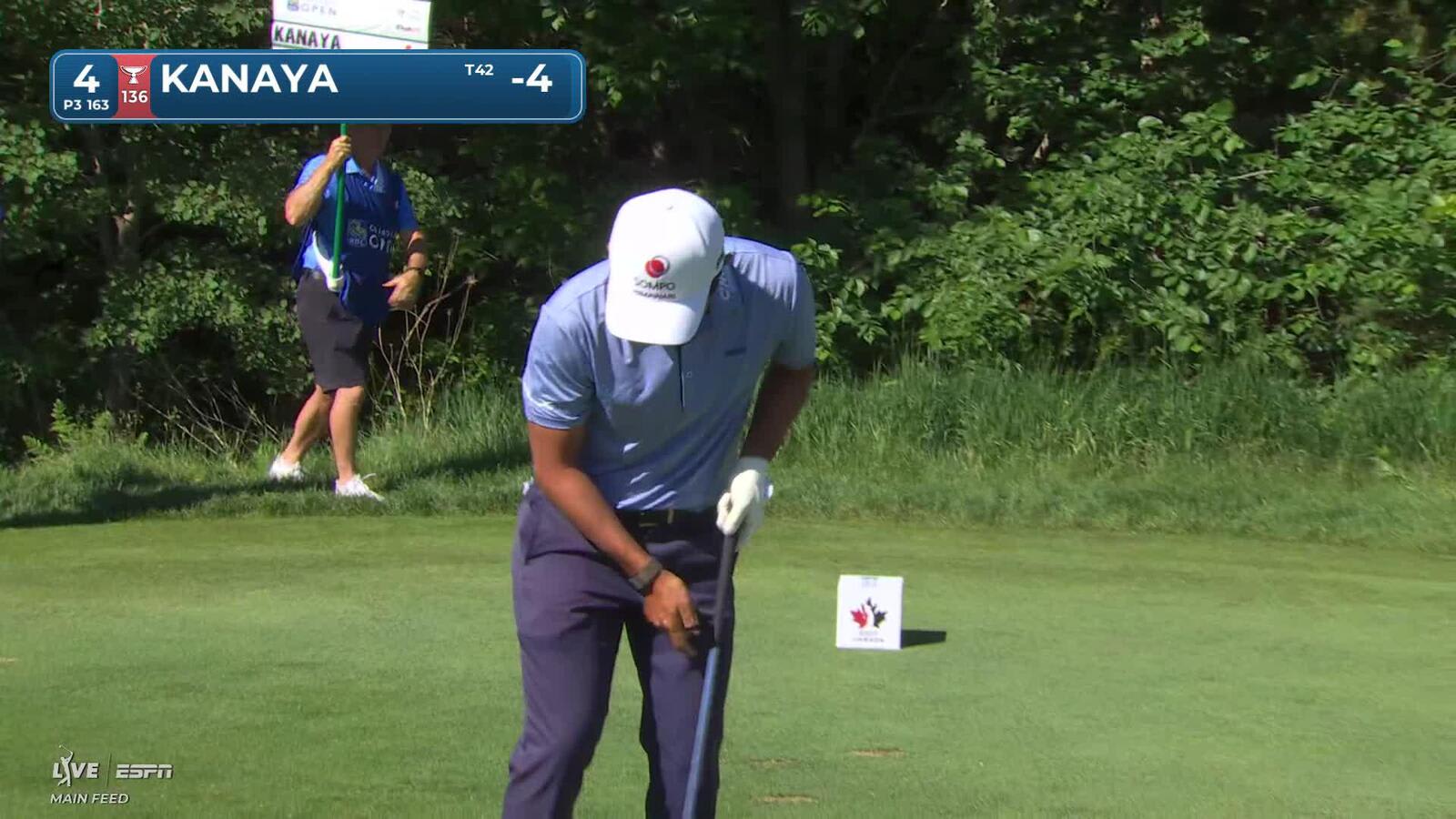 Takumi Kanaya sinks 20-foot birdie putt on No. 4 at RBC Canadian