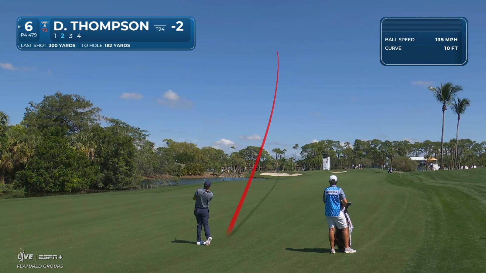 Davis Thompson draws in approach to 8 feet and birdies at Cognizant Classic