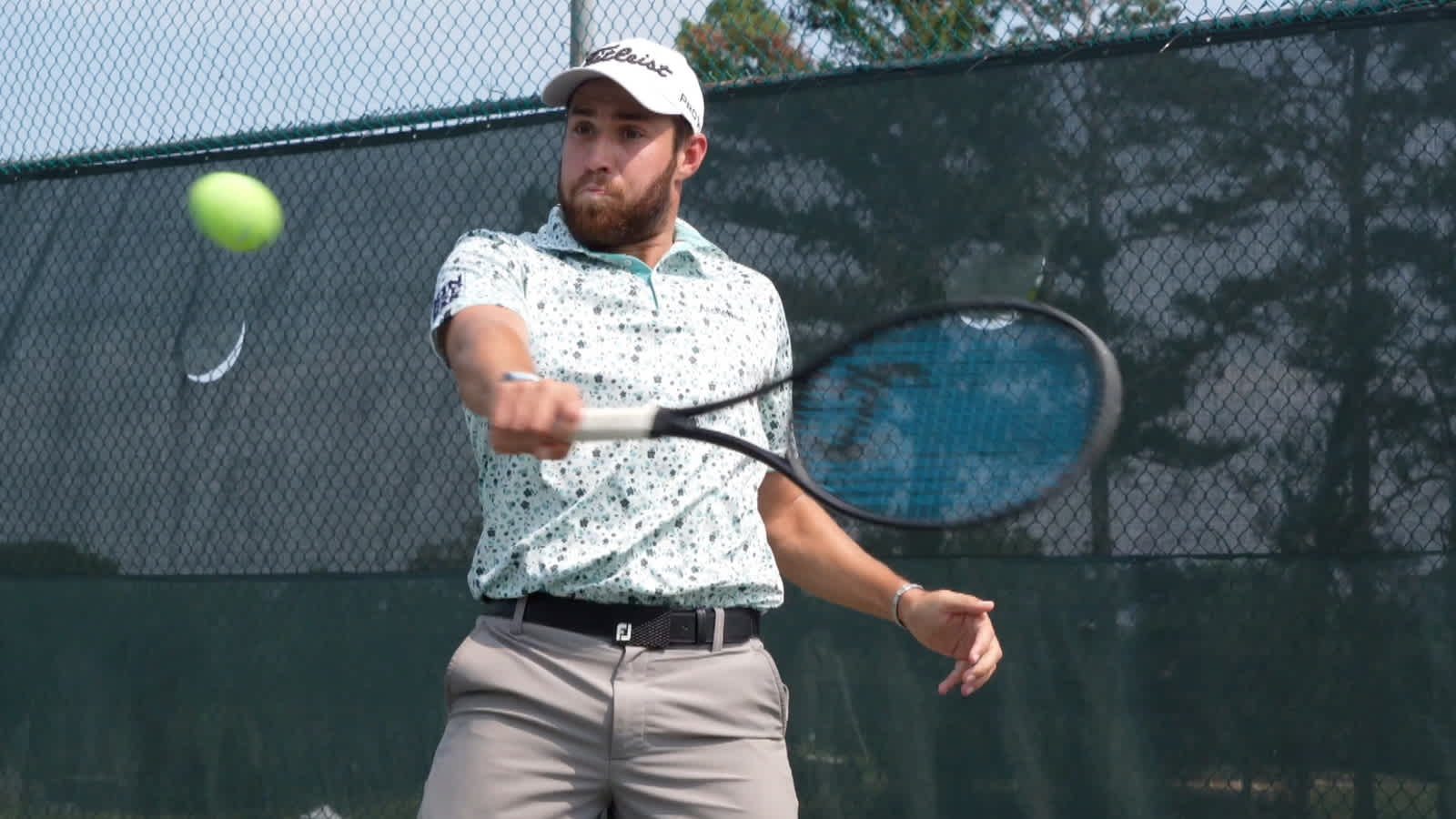 Thomas Rosenmuller plays tennis with pro girlfriend