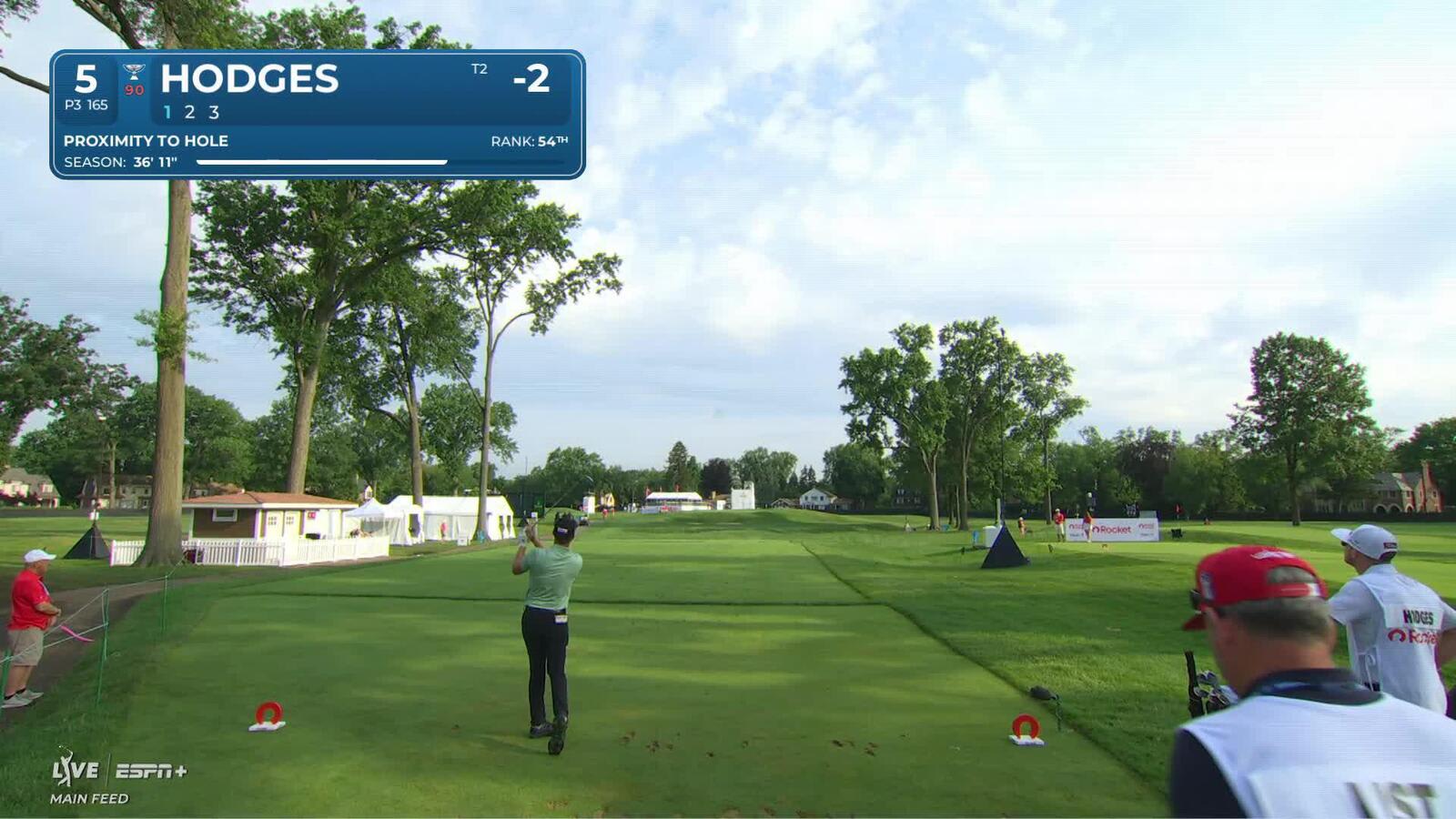 Lee Hodges makes birdie on No. 5 at Rocket Classic