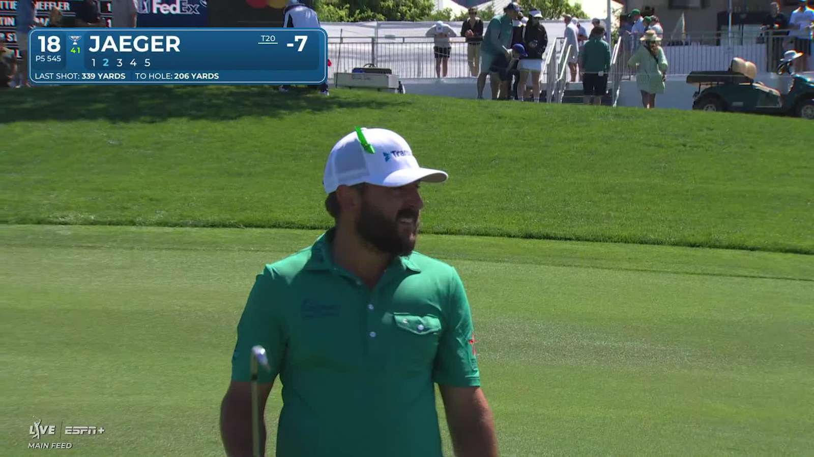 Stephan Jaeger's saucy bunker shot leads to birdie at THE CJ CUP