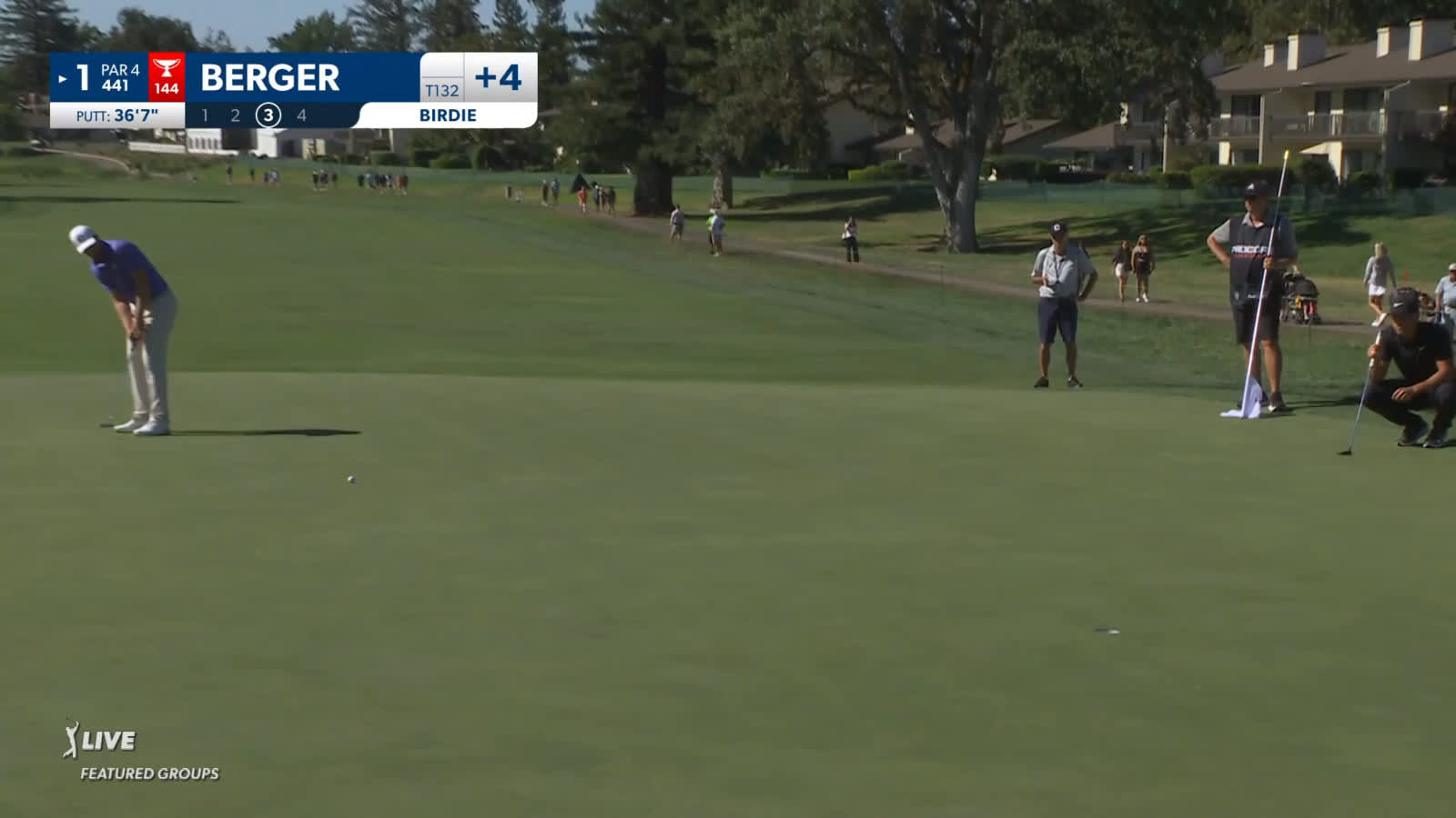 Daniel Berger sinks 36-foot birdie putt at Procore