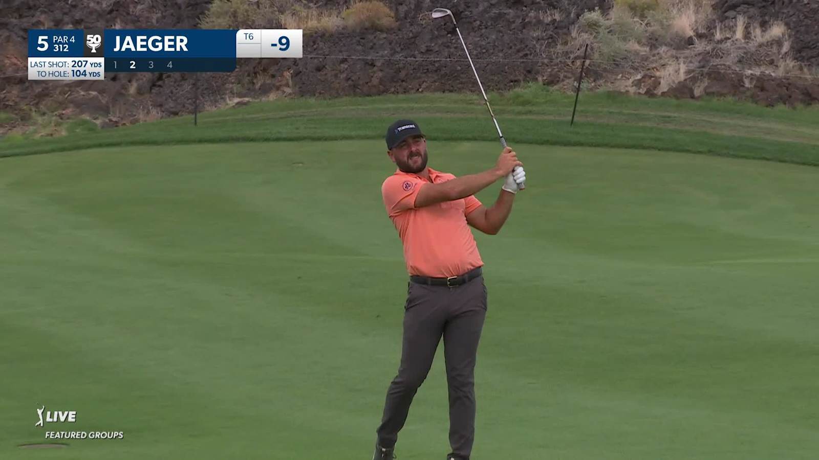 Stephan Jaeger uses nice approach to set up birdie at Black Desert