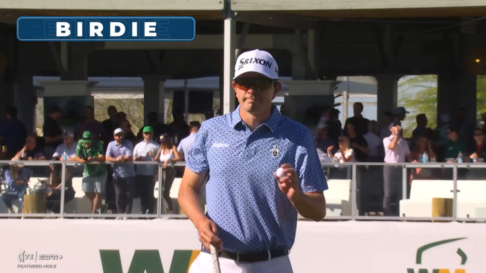 Nico Echavarria converts birdie at WM Phoenix Open