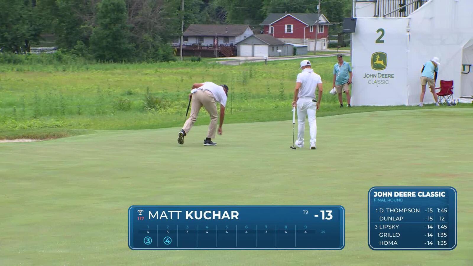 Matt Kuchar begins day with back-to-back birdies at John Deere