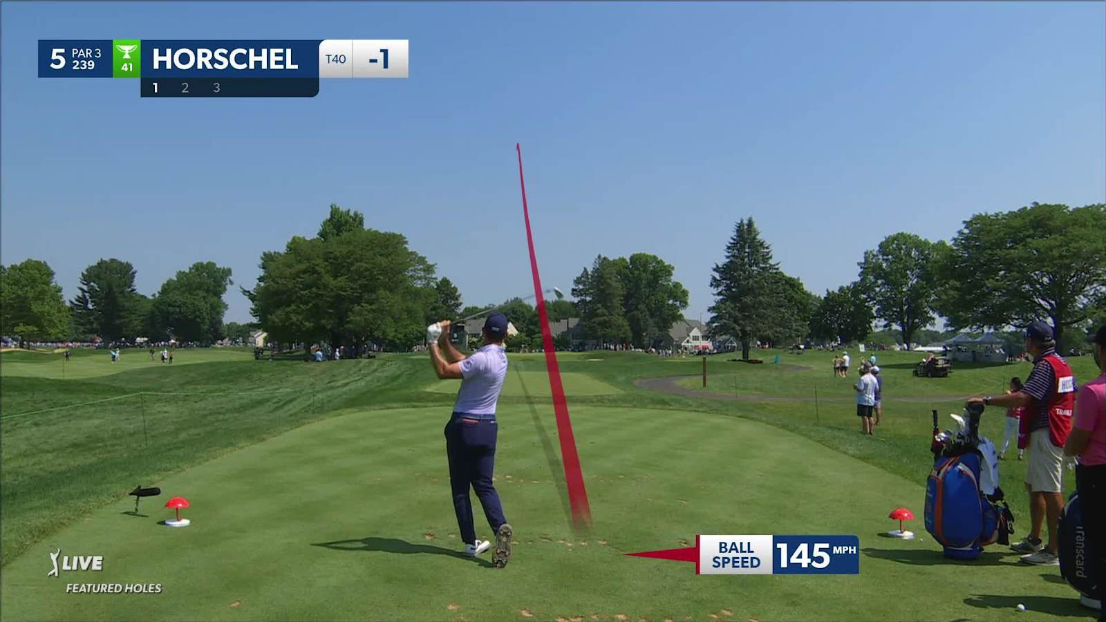 Billy Horschel's great tee shot leads to birdie at Travelers