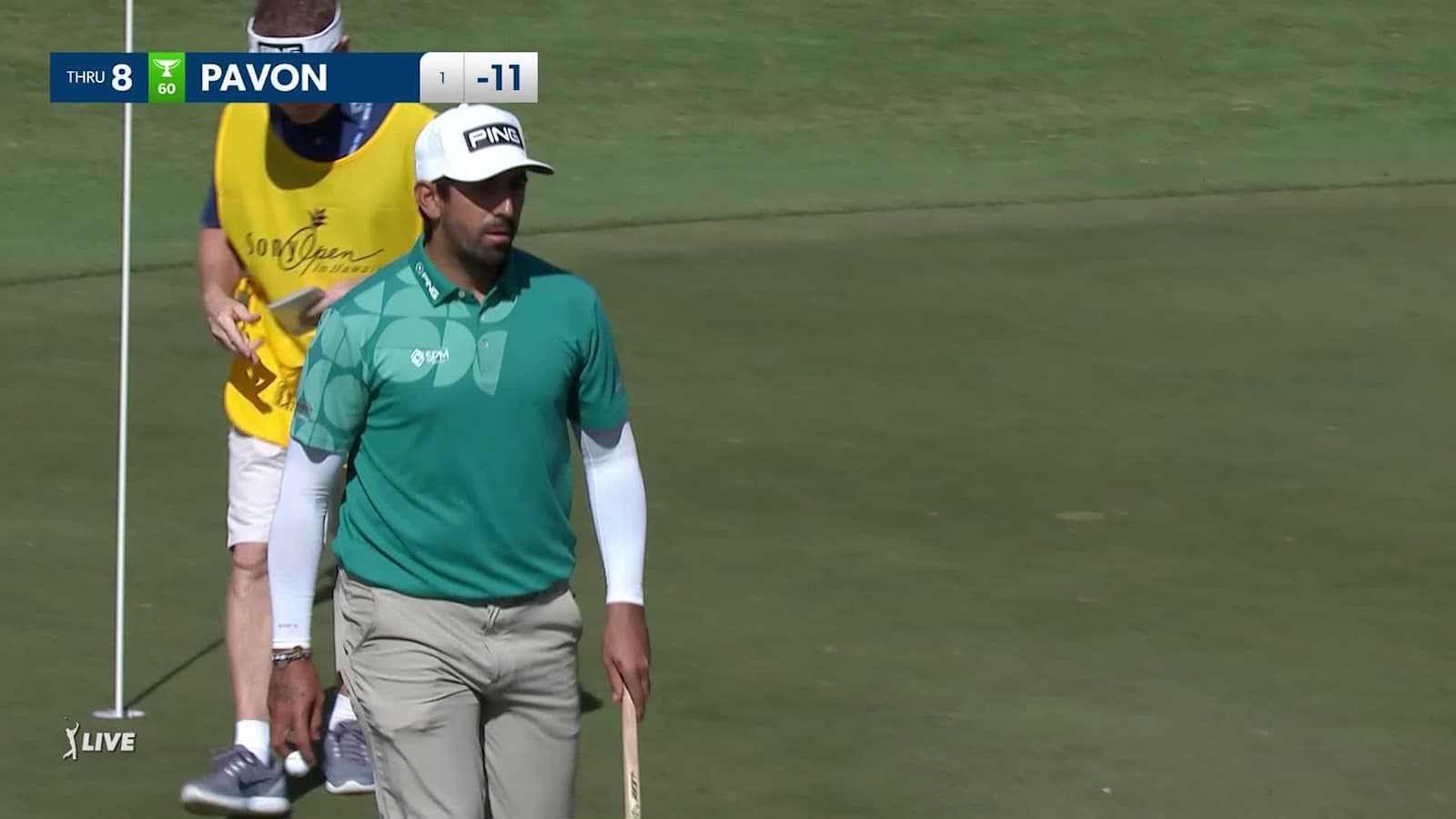 Matthieu Pavon curls in 11-foot birdie putt at Sony Open